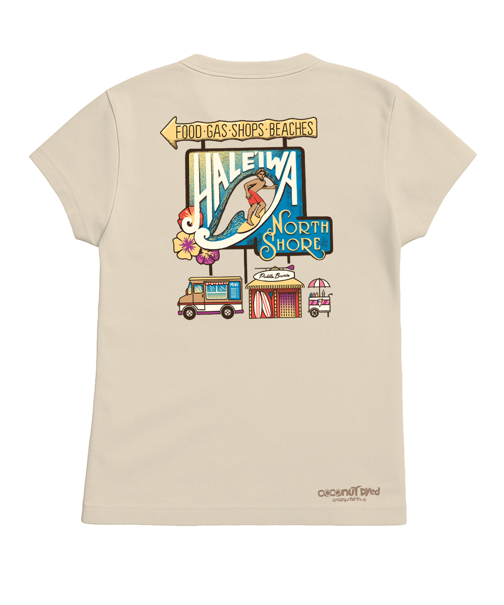 Haleiwa Activities - Coconut Dyed Short Sleeve Crewneck T-Shirt