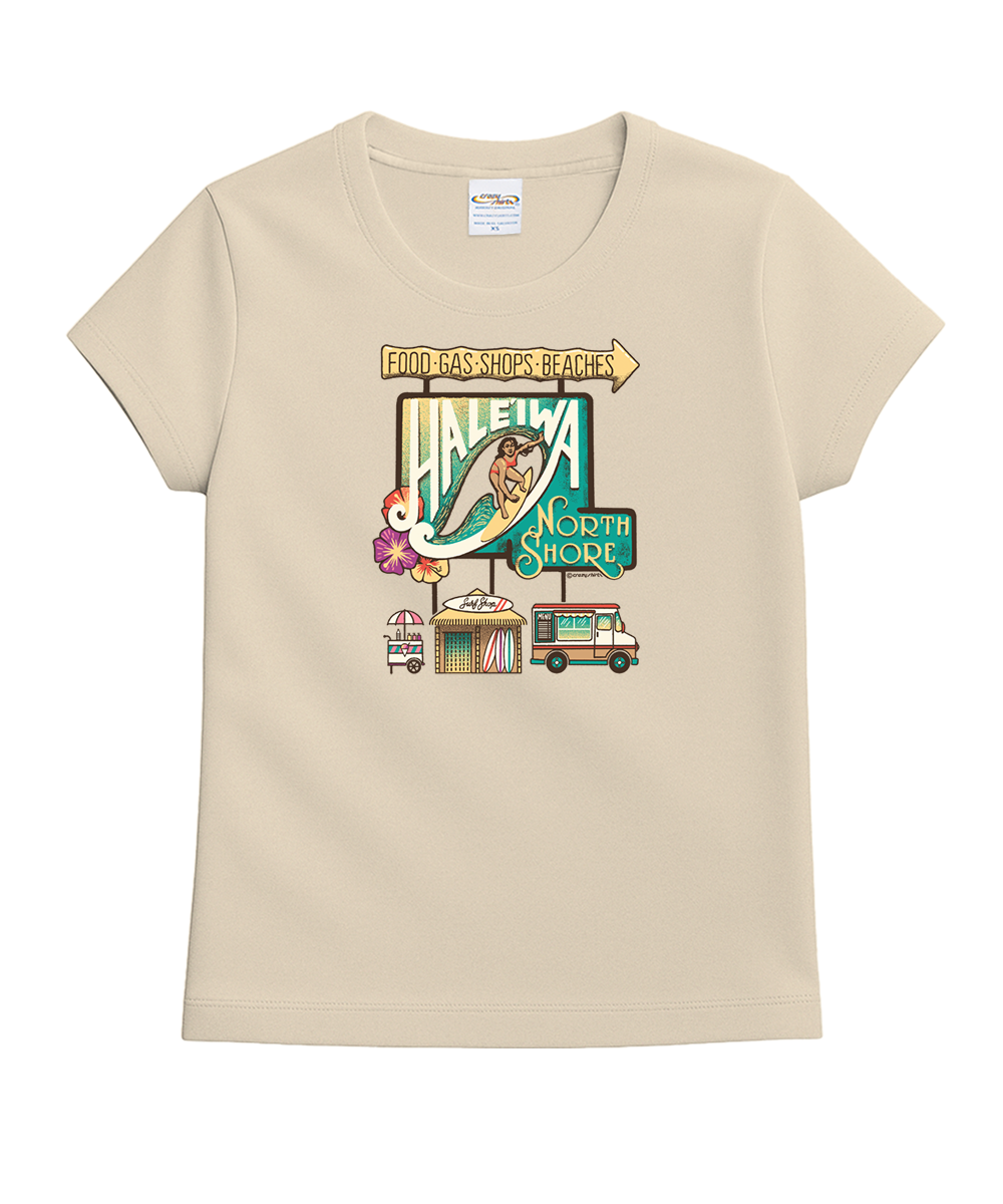 Haleiwa Activities - Coconut Dyed Short Sleeve Crewneck T-Shirt