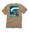 Haleiwa Sign North Shore - Kona Coffee Dyed Short Sleeve Crewneck T-Shirt